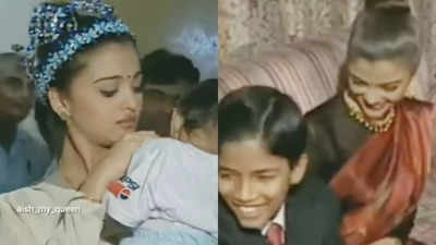 This throwback video of Aishwarya Rai comforting a crying baby and interacting with students proves her love for kids