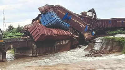 Goods train derails near Odisha's Angul as ‘flash flood’ erodes track soil