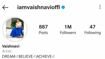 Vaishnavi Gowda crosses 1 million followers on Instagram