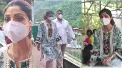 Shilpa Shetty Kundra visits Mata Vaishno Devi shrine, says 'It is due to the goddesses' call that I came all the way to pay obeisance to her'