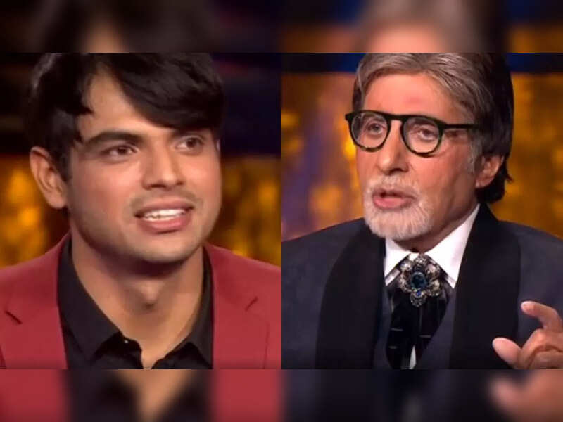 Kaun Banega Crorepati 13 Neeraj Chopra translates Big B's dialogue