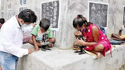 West Bengal: Turning walls into blackboards and a village into classroom