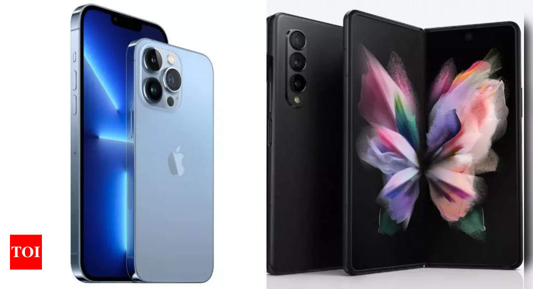 Apple Iphone 13 Pro Max Vs Samsung Galaxy Z Fold 3 How The 21 S Most Expensive Android Phone Compares To Most Premium Iphone Times Of India