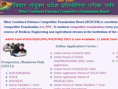 BCECEB DCECE Admit Card 2021 released, download here
