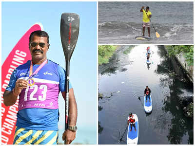 Glad that India was at the podium in Hungary: Stand Up Paddler Sathish