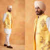 Buy Rameshwaram Fabrics Haldi Ceremony Dress for men, Wedding Dhoti Dupatta  Set Wedding at Amazon.in
