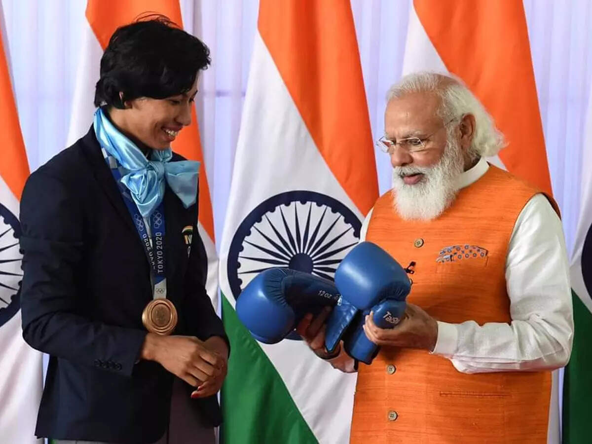 Lovlina Borgohain's gloves ahead of Neeraj Chopra's javelin as e-auction of Olympic gifts to PM Narendra Modi begins | Off the field News - Times of India