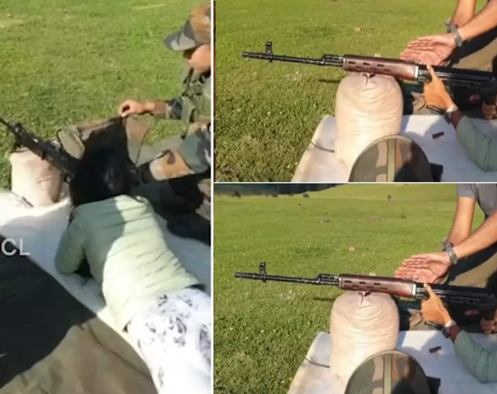 
Watch: Inside Ankita Konwar's fun day at firing range shooting a 'sniper, AK47 and machine gun'
