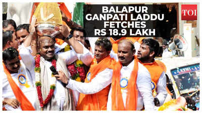 Balapur Ganpati laddu auction brings in Rs 18.9 lakh