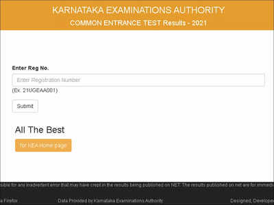 Karnataka CET result 2021 released, here's direct link