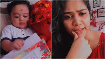 This video of actress Darshana and her son is too cute to miss; watch