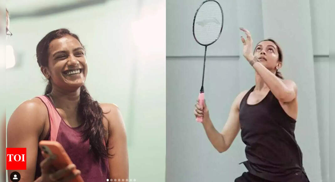 Deepika Padukone takes on PV Sindhu on the badminton court as they 'burn calories' together