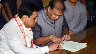 Rajya Sabha bypolls: Union minister Sarbananda Sonowal files nomination from Assam