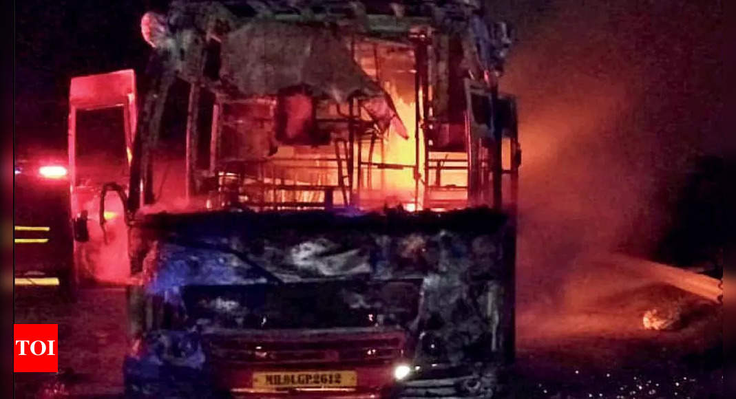 Bus catches fire near Lonavla, close shave for 35