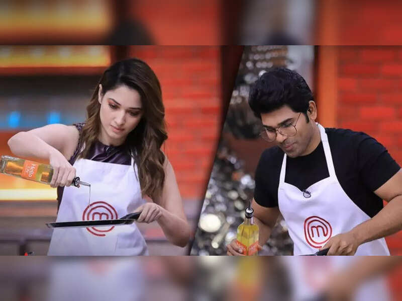 MasterChef Telugu: Host Tamannaah Bhatia and guest Allu Sirish engage in a 'dosa' contest, watch promo - Times of India