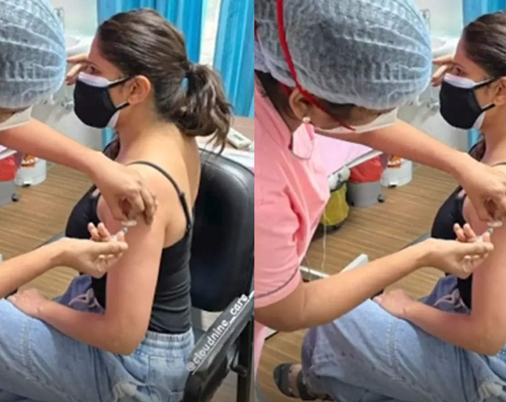 
Sai Tamhankar receives her second dose of the Covid-19 vaccine
