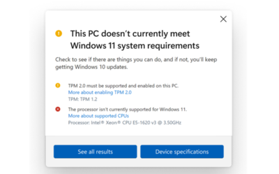 Windows PC Health Check app is back in business and is now more functional