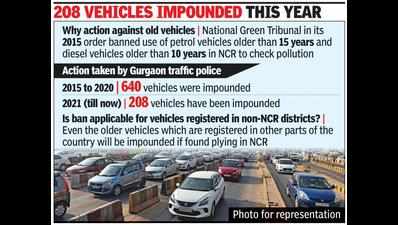 Cops kick off special drive against old vehicles in NCR districts