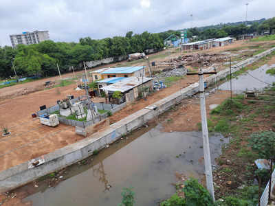 Water stagnation on the Begumpet Airport land