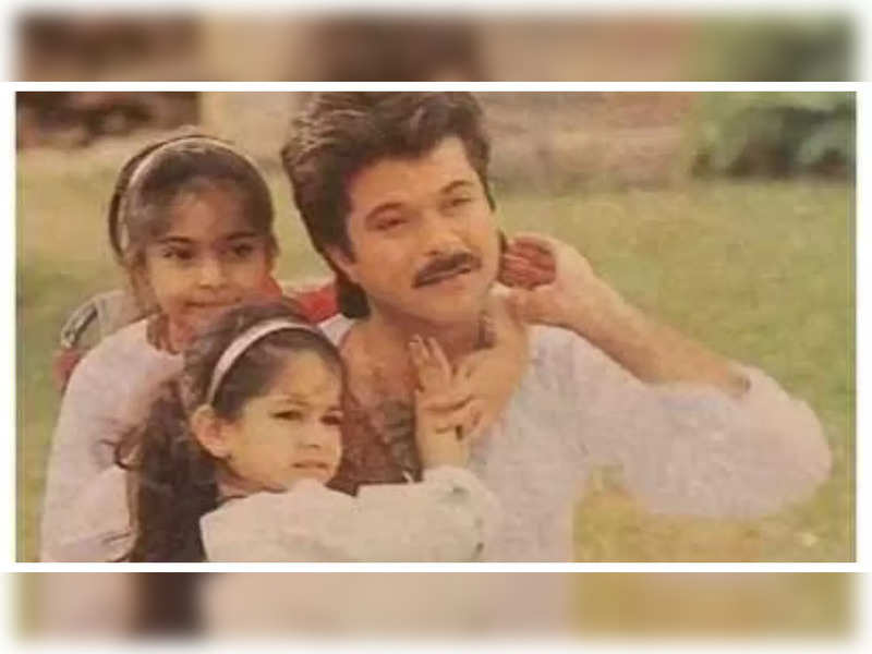 THIS rare throwback picture of Anil Kapoor with daughters Sonam and Rhea Kapoor is too sweet for words
