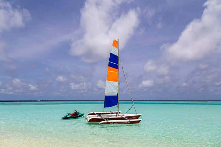 Catamaran sailing