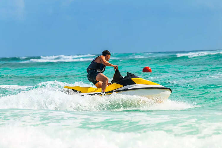 Jet skiing
