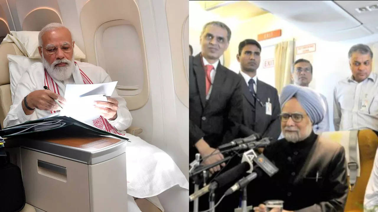 PM Modi US Visit: PM Narendra Modi, On Board Air India One, Shares Photo:  Long Flight Also Means