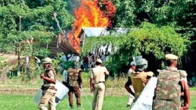 Two killed in police firing at Assam eviction site