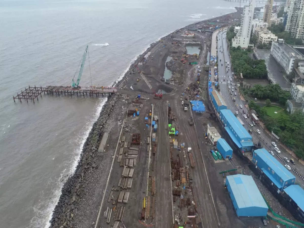 Mumbai Coastal Road Project: Photos of progress work | The ...