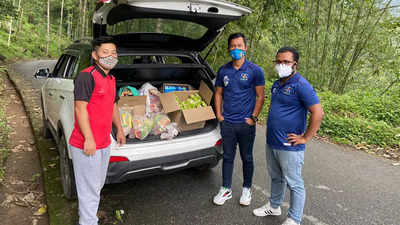 India footballer Sanju Pradhan provided aid to needy in his native Sikkim