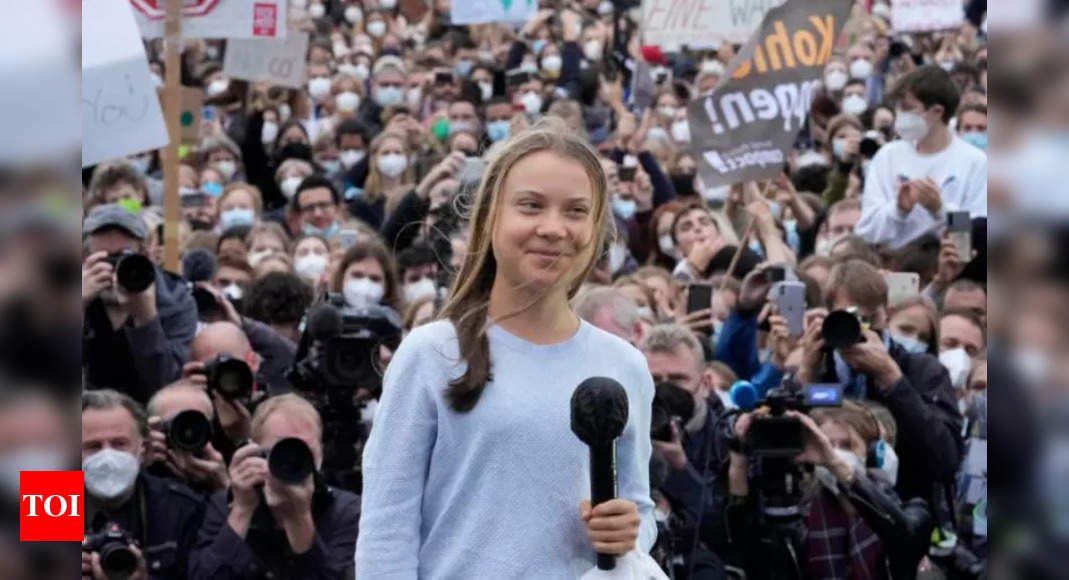 Thunberg rallies climate activists for German vote ‘of a century’ – Times of India