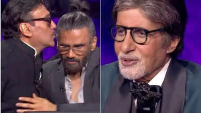 Jackie Shroff's words on his late mother make Suniel Shetty and Amitabh Bachchan emotional on KBC 13