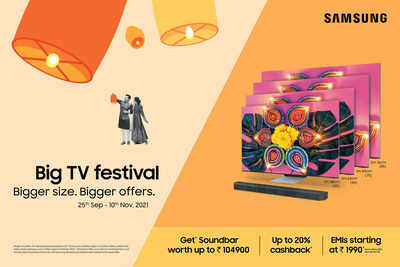 Samsung announces Big TV Festival & Home Like Never Before sale: Dates, offers, cashback, gifts and more