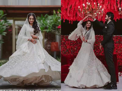 Pin by Shrutika Dawle on lehnga | Engagement dress for bride, Kerala  engagement dress, Christian bridal saree