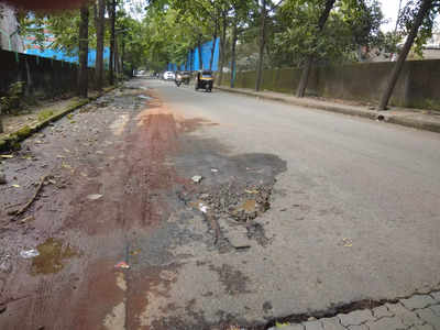 Condition of Roads outside Five star Hotel