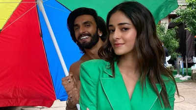 Ranveer Singh holds up an umbrella for Ananya Panday, she calls him ‘bestie’