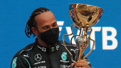 Lewis Hamilton claims 100th F1 win with victory in Russia