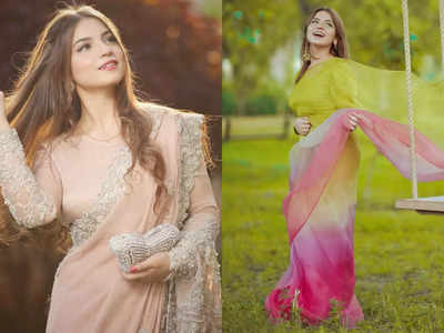 Unmissable sari looks of Pakistani sensation 'Pawri' girl Dananeer