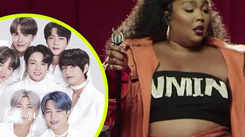 American singer Lizzo sings BTS Butter cover version in VMIN shirt