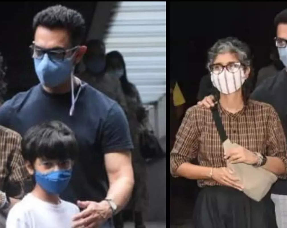 
Aamir Khan enjoys a lunch date with ex-wife Kiran Rao and son Azad
