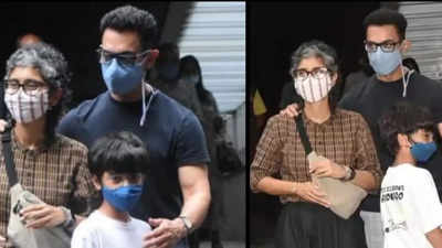Aamir Khan enjoys a lunch date with ex-wife Kiran Rao and son Azad