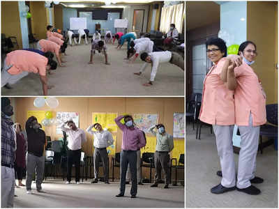 Mumbaikars and hospital staff participate in fun fitness activities