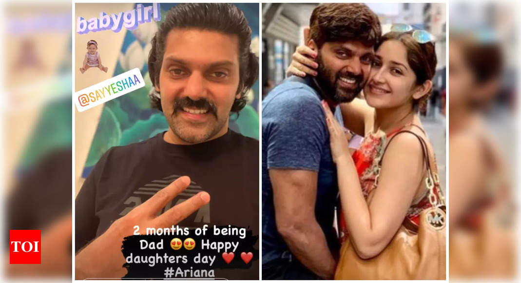 Arya and Sayyeshaa name their baby girl Ariana | Tamil Movie News - Times  of India