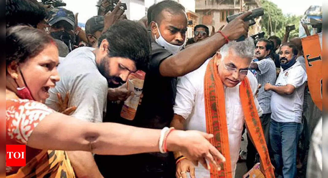 EC calls for report after Dilip Ghosh campaign scuffle