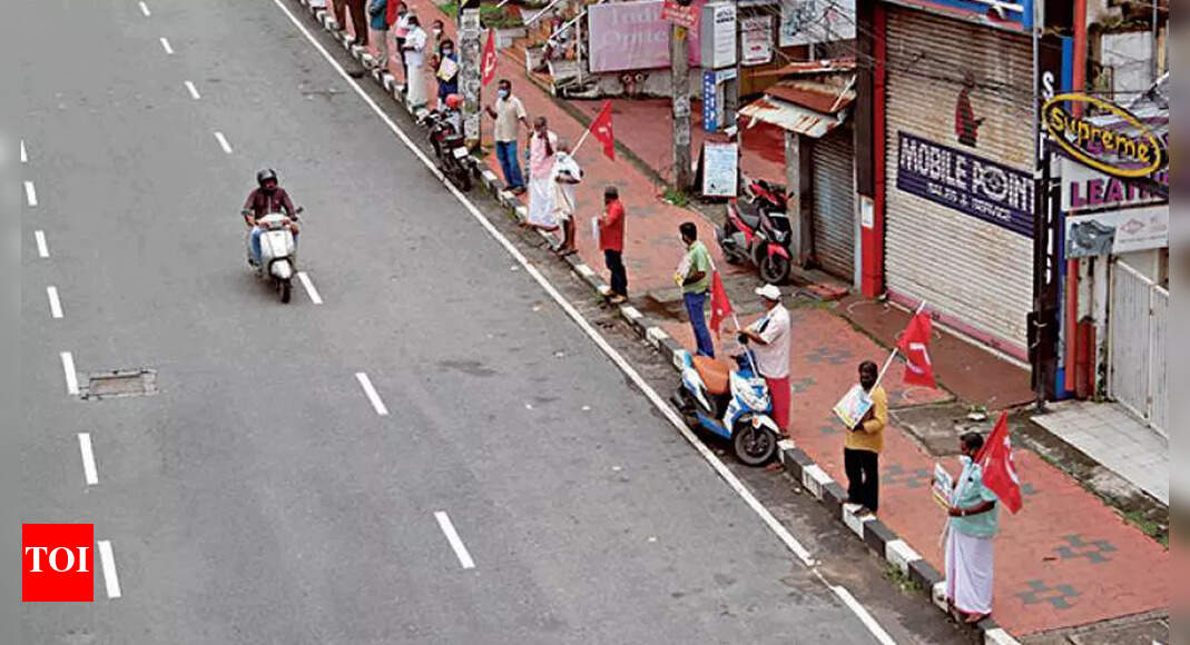 Bharat Bandh hartal total & peaceful in Kerala