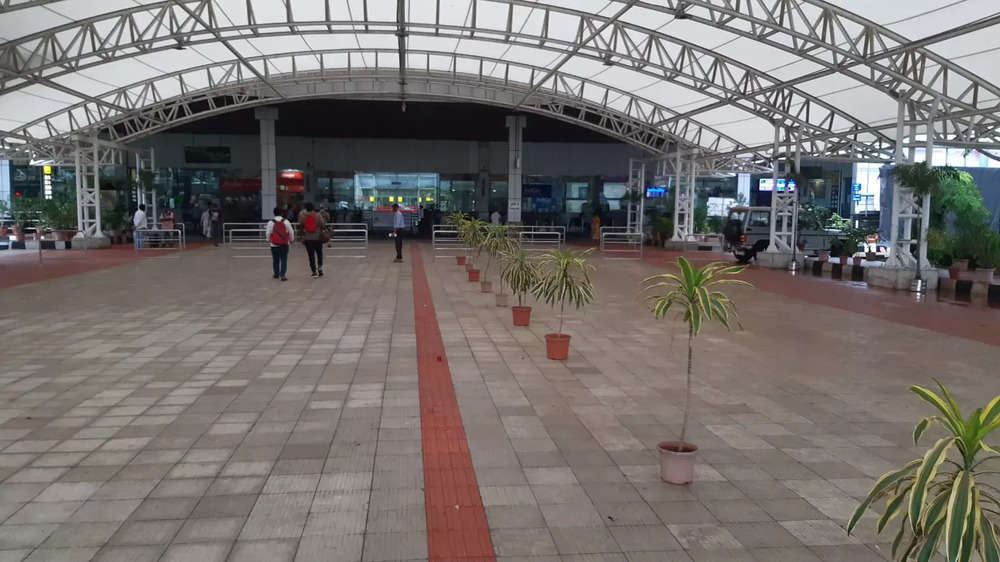 In pics: Cyclone Gulab pounds Vizag airport | The Times of India