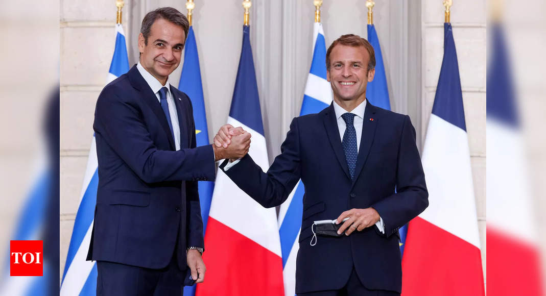 macron: Macron tells Europe to ‘stop being naive’ after France signs defence deal with Greece – Times of India