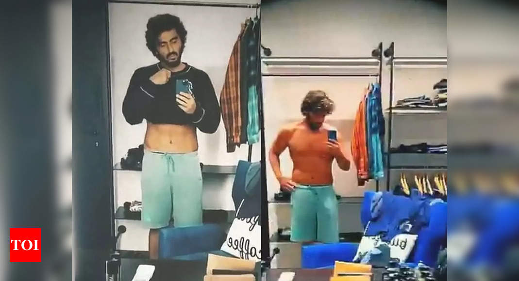 Arjun Kapoor flaunts physical transformation, showcases abs – Times of India