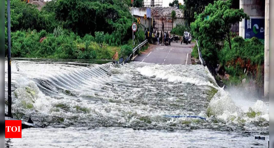 As streets brim, lake overflow hits airport traffic