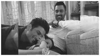 Throwback Thursday! THIS picture of Sushant Singh Rajput with MS Dhoni and his daughter Ziva is too sweet for words